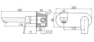 Смеситель для раковины Rav Slezak Colorado CO135 Хром